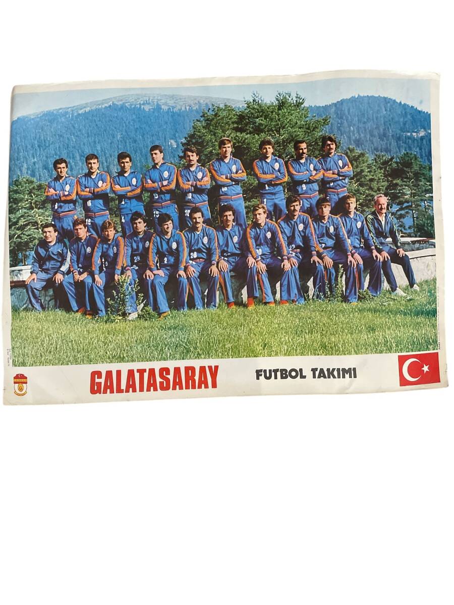 Galatasaray Futbol Takımı Kadrosu Kartpostal (Ultra Dev Boy) KRT24043 - 1