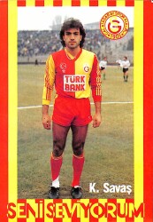Galatasaray Futbolcu K. Savaş Kartpostal KRT18975 - Gökçekoleksiyon