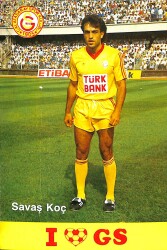 Galatasaray Futbolcu Savaş Koç Kartpostal KRT18976 - Gökçekoleksiyon