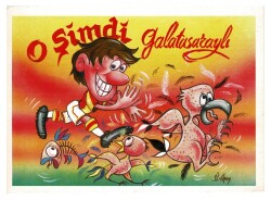 Galatasaray Karikatür Kartpostalı KRT9581 - Gökçekoleksiyon