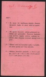 Galatasaray Lisesi 1959-60 Yılı Çalışma Karnesi EFM453 - 3