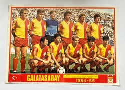 Galatasaray Oyuncu Kadrosu 1984 - 1985 Kartpostal KRT11116 - Gökçekoleksiyon