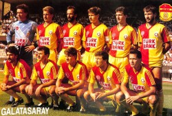 Galatasaray Oyuncu Kadrosu Kartpostal KRT5339 - Gökçekoleksiyon