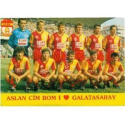 Galatasaray Oyuncu Kadrosu Orta Boy Kartpostal KRT4643 - Gökçekoleksiyon