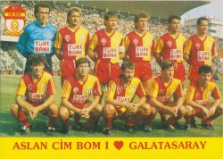 Galatasaray Oyuncu Kadrosu Orta Boy Kartpostal KRT4680 - Gökçekoleksiyon