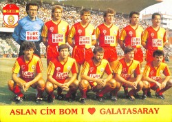 Galatasaray Oyuncu Kadrosu Orta Boy Kartpostal KRT4893 - Gökçekoleksiyon
