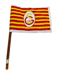 Galatasaray Şeker Çubuklu Naylon Takım Bayrağı (N) AOB4391 - 1