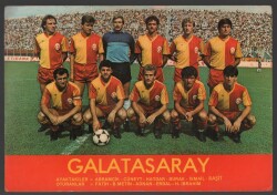Galatasaray Spor Kulübü Oyuncu Kadrosu Büyük Boy Kartpostal KRT5307 - Gökçekoleksiyon