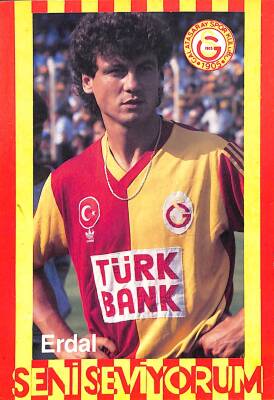 Galatasaray Spor Kulübü Oyuncusu Erdal Kartpostal KRT5389 - 1