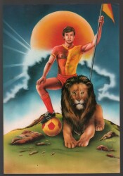 Galatasaraylı Tanju Çolak Karikatür (Büyük Boy) Kartpostal KRT5338 - Gökçekoleksiyon