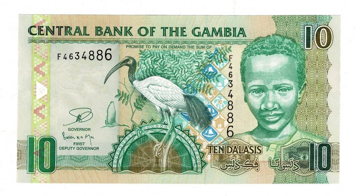 Gambiya 10 Dalasis (2006-2013) ÇİL YKP8399 - 1