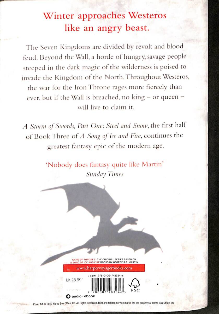Game of Thrones 3: A Storm of Swords Part 1: Steel and Snow NDR101837 - 2