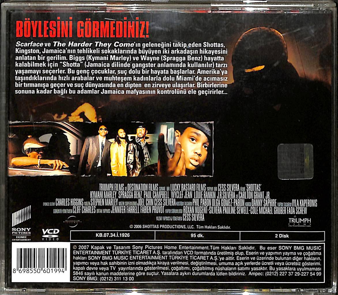 Gangsterler - Shottas (2002) Orijinal VCD Film VCD29159 - 2