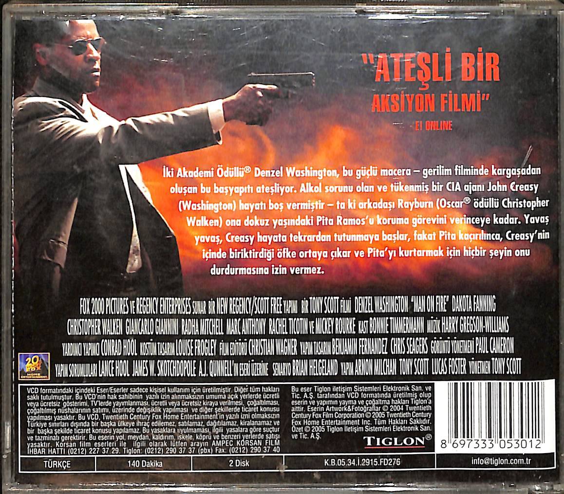 Gazap Ateşi – Man on Fire (2004) Orijinal VCD Film VCD29088 - 2