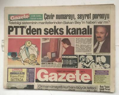 Gazete Gazetesi 1 Şubat 1989 - Ozon Tabakasına Türk Katkısı GZ7959 - 1