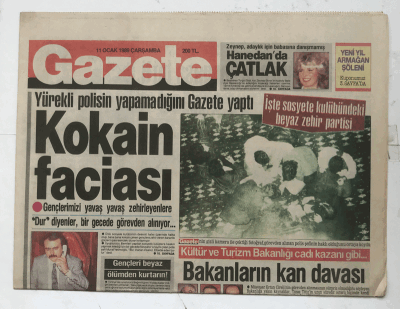 Gazete Gazetesi 11 Ocak 1989 - Bakanların Kan Davası GZ5798 - 1