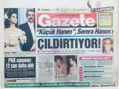 Gazete Gazetesi 12 Ağustos 1989 - PKK Canavarı 12 Can Daha Aldı GZ42943 - 1