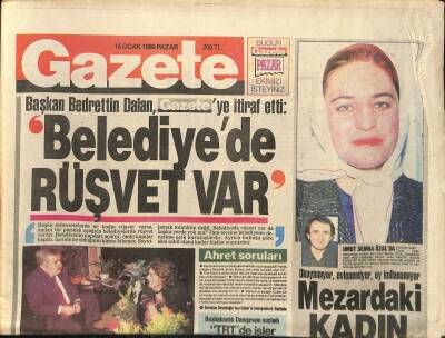 Gazete Gazetesi 15 Ocak 1989 - İktidar Şimdi de Dayanaksız Kararnameye Çözüm Çırpınışı İçinde GZ115754 - 1