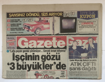 Gazete Gazetesi 16 Nisan 1989 - Özal Halktan İntikam Almaya Devam Ediyor GZ5351 - 1