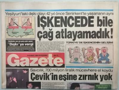 Gazete Gazetesi 16 Şubat 1989 Cumhur Başkanı Kenen Evren Benazirle Görüşecek -GZ37856 - 1