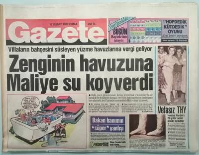 Gazete Gazetesi 17 Şubat 1989 Menderes Düşen Uçaktan Sağ Çıktı -GZ37854 - 1