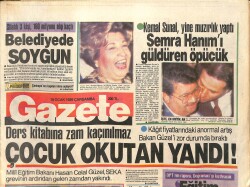 Gazete Gazetesi 18 Ocak 1989 - Kemal Sunal Yine Muzırlık Yaptı - Şoray'ın Eniştesini Kral Kurtardı - Tüccar Nazan GZ3343 - Gökçekoleksiyon