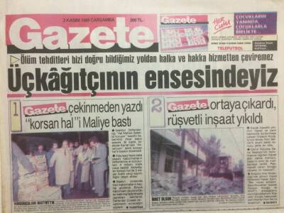 Gazete Gazetesi 2 Kasım 1988 - Manken Deniz Eroğlu Zinadan Aranıyor GZ35625 - 1