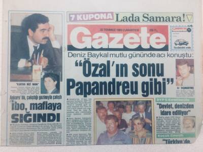 Gazete Gazetesi - 22 Temmuz 1989 - İbrahim Tatlıses Mafyaya Sığındı GZ46850 - 1