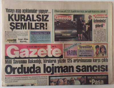 Gazete Gazetesi 23 Ocak 1989 - Orduda Lojman Sancısı GZ28241 - 1