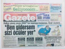 Gazete Gazetesi - 24 Mart 1989 - Fatma Girikten Baykala Destek GZ46099 - 1