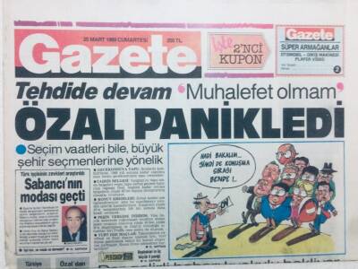 Gazete Gazetesi - 25 Mart 1989 - Sezen Aksunun Saçı Amerikan Tıraşı, Hülya Avşar Bambi Burçini Yalnız Bırakmadı GZ46100 - 2