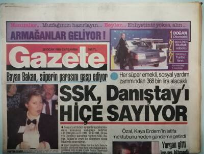 Gazete Gazetesi 25 Ocak 1989 Özal, Kaya Erdemin İstifa Mektubunu Neden Gündeme Getirdi -GZ37844 - 1