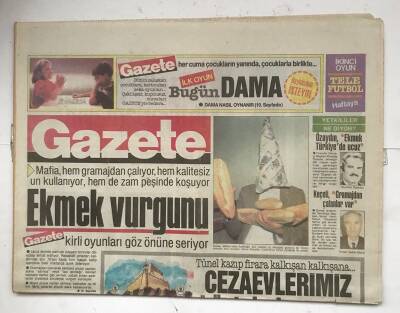 Gazete Gazetesi 28 Ekim 1988 - Cezaevlerimiz Köstebek Yuvası GZ7964 - 1