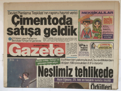 Gazete Gazetesi 28 Şubat 1989 - Özalı Susturan Avukat GZ5346 - 1