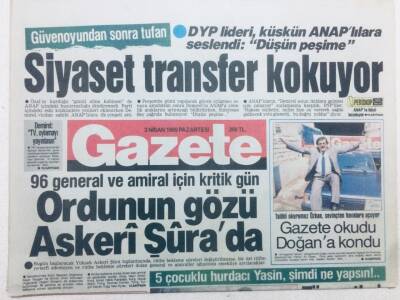 Gazete Gazetesi - 3 Nisan 1989 - Ordunun Gözü Askeri Şurada GZ46096 - 1