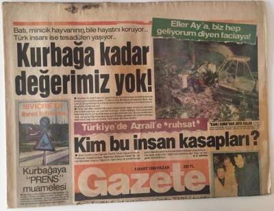 Gazete Gazetesi 5 Mart 1989 - Enflasyon Fren Tutmuyor GZ13729 - 2