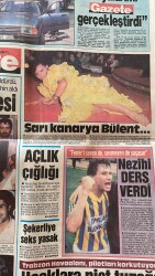 Gazete Gazetesi 6 Haziran 1989 - Fransız Sophie: Türk Testileri Türk Erkeklerinden De Güzelmiş - Sarı Kanarya Bülent Ersoy GZ151247 - 2