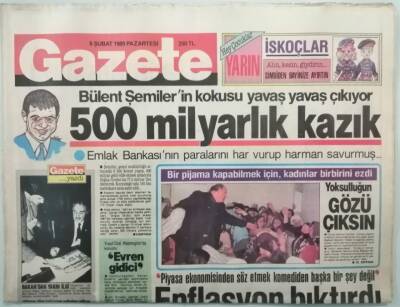Gazete Gazetesi 6 Şubat 1989 Harika Avcının Yeni Avı Kim -GZ37852 - 1