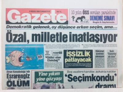 Gazete Gazetesi - 8 Nisan 1989 - Ajda Pekkanın Derdi GZ46103 - 2