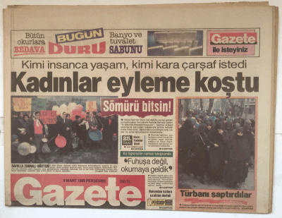Gazete Gazetesi 9 Mart 1989 - Adliyenin Altındaki Bomba GZ5345 - 1