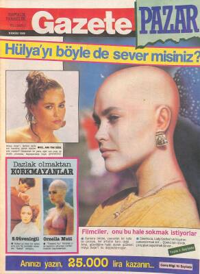 Gazete Gazetesi Pazar Eki 9 Ekim 1988 - Hülya Avşarı Böyle de Sever Misiniz ? GZ127813 - 1