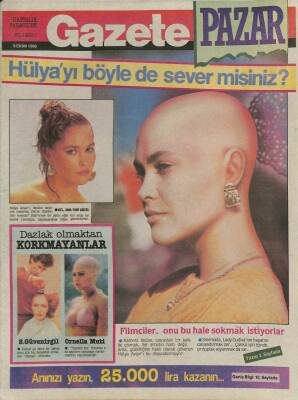 Gazete Gazetesi Pazar Eki 9 Ekim 1988 - Hülya Avşarı Böyle de Sever Misiniz ? GZ113900 - 1