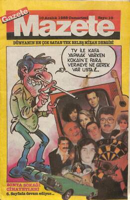 Gazete Mazete Mizah Dergisi Sayı10 10 Aralık 1988 DRG722 - 1