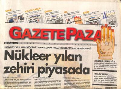 Gazete Pazar 28 Eylül 1997 - Gitti Ohal Geldi Buhal - Başarının Yolu Kültürleri Kaynaştırmak GZ95483 - 1