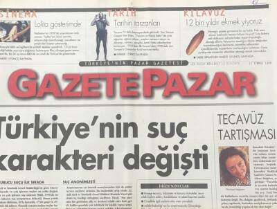 Gazete Pazar Gazetesi 12 Temmuz 1998 - İlk Faşist Lider Kadın Paula Hanson -Plaj Güzelleri GZ36394 - 1