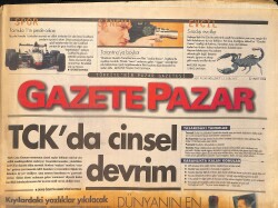 Gazete Pazar Gazetesi 22 Mart 1998 - Formula 1'in Perde Arkası - Orhan Gencebay'dan Çifte Teselli GZ155471 - 1