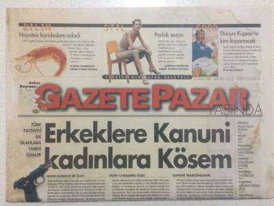 Gazete Pazar Gazetesi 25 Ocak 1998 - Türk Patentli İlk Silahlara Tarihi İsimler GZ50451 - 1