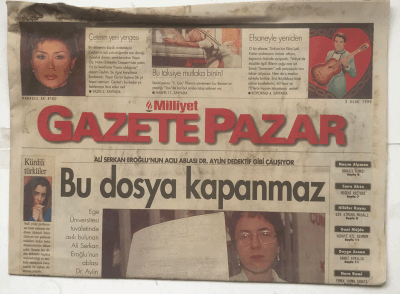 Gazete Pazar Gazetesi 3 Ocak 1999 - Bu Dosya Kapanmaz GZ3785 - 1