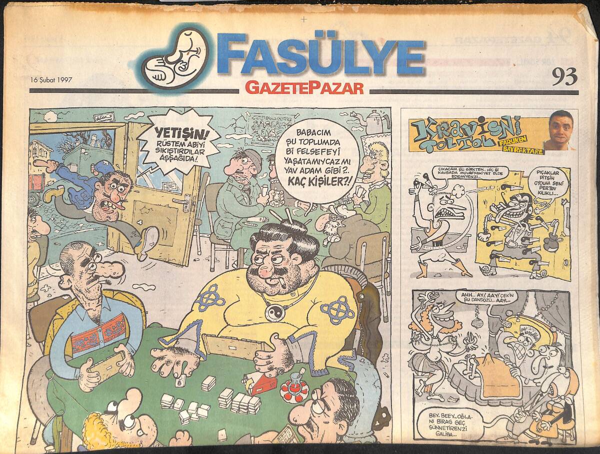 Gazete Pazar Gazetesi Fasülye Eki 16 Şubat 1997 - Rank 1 GZ155442 - 1