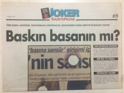 Gazete Pazar Gazetesi Joker Eki 11 Mayıs 1997 - Baskın Basanın mı? GZ50423 - 1